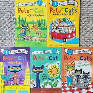 Scholastic Pete the Cat, I Can Read Step 1, Book Collection